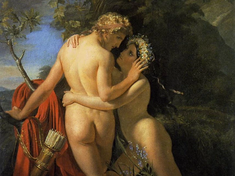 1787-François-Joseph Navez - La ninfa Salmace ed Ermafrodito